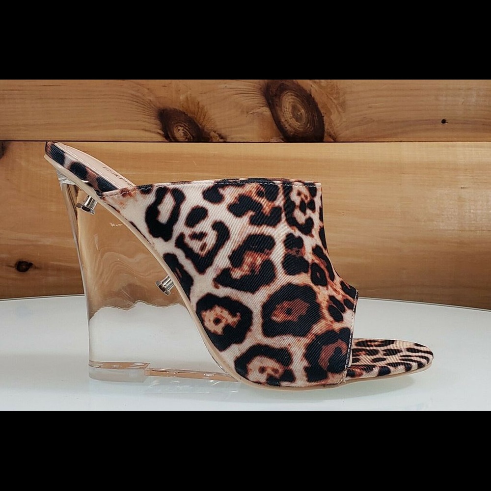 Comfortable leopard wedge Cape Robbin One Day Sale